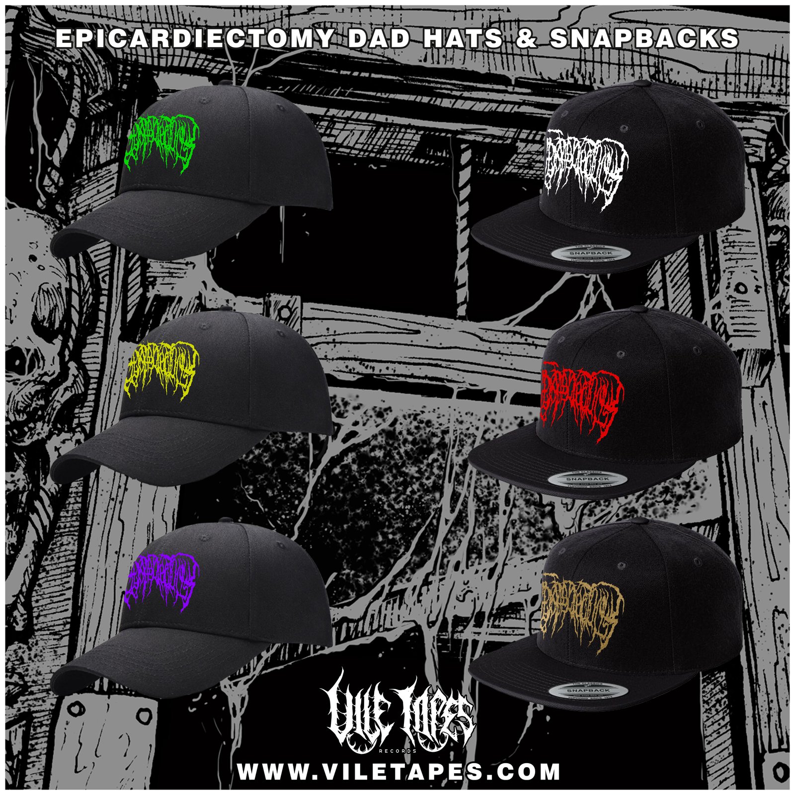 EPICARDIECTOMY DAD HATS SNAPBACKS